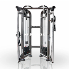 Equipo de gimnasio con doble polea ajustable para cables interiores