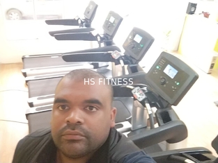 De poco ruido plegable del gimnasio del botón de la pendiente comercial ajustable de la rueda de ardilla