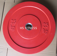 Placas de parachoques olímpicas del peso del gimnasio de los accesorios multicolores de la aptitud
