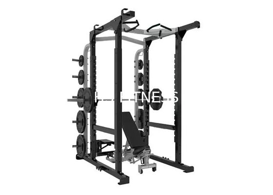 calidad  Multi Station 360 Gym Equipment , Half Power Squat Rack Machine Commercial Bodybuilding Fábrica