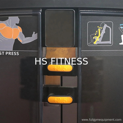 Máquina para ejercicios de gimnasia con presas para el pecho