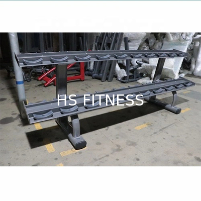 Almacenamiento de pesas de gimnasio de doble capa 10 pares de mancuernas