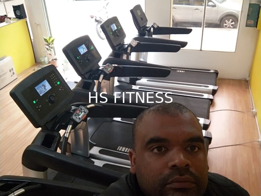 De poco ruido plegable del gimnasio del botón de la pendiente comercial ajustable de la rueda de ardilla
