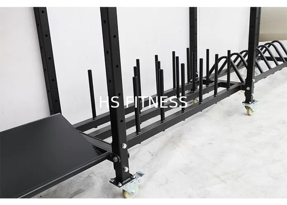 La placa de la pesa de gimnasia del negro Q235 del estante del banco de peso del gimnasio cargó Kettlebell