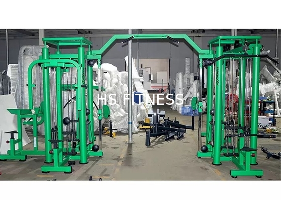 8 tubo verde comercial del equipo multi casero del gimnasio de la estación 3.5m m elíptico