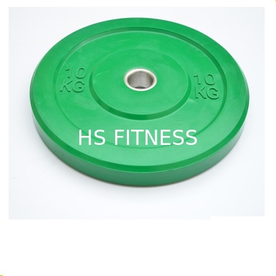 Placas de parachoques olímpicas del peso del gimnasio de los accesorios multicolores de la aptitud