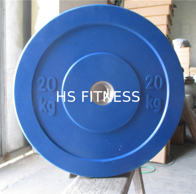 Placas de parachoques olímpicas del peso del gimnasio de los accesorios multicolores de la aptitud
