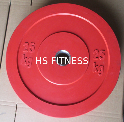 Placas de parachoques olímpicas del peso del gimnasio de los accesorios multicolores de la aptitud