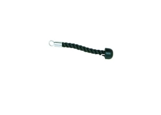 Cuerdas de nylon del entrenamiento de la desconexión del tríceps del gimnasio de los accesorios negros del entrenamiento