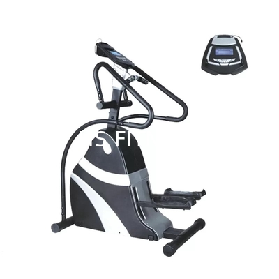 Máquina elíptica de pasos aerobia del gimnasio con audio del MP3 del carril de mano