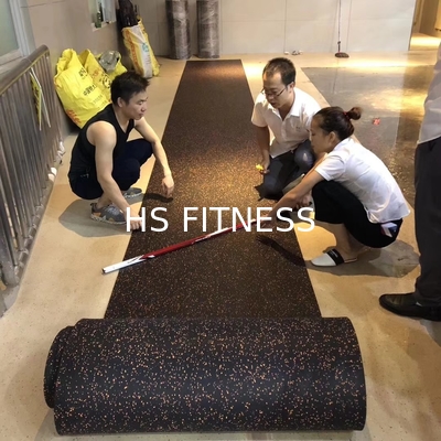 Suelo de goma amortiguador de la reducción del nivel de ruidos de los accesorios de la aptitud del gimnasio del OEM